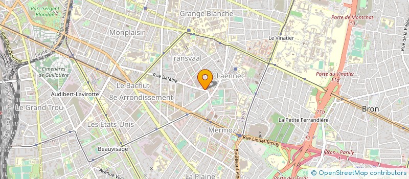 localisation de l'entreprise ELAN SYNDICAL DU RHONE  LYON