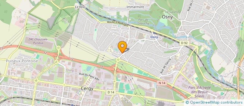 localisation de l'entreprise ELAN VENTILATION à OSNY