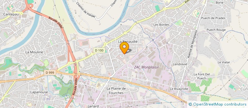 localisation de l'entreprise ELAN VERT à ALBI