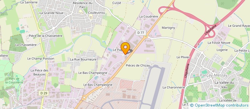 localisation de l'entreprise ELAN VOUVRILLON  PARCAY-MESLAY