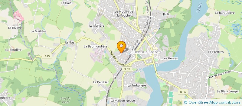 localisation de l'entreprise ELANADNI44  SUCE-SUR-ERDRE