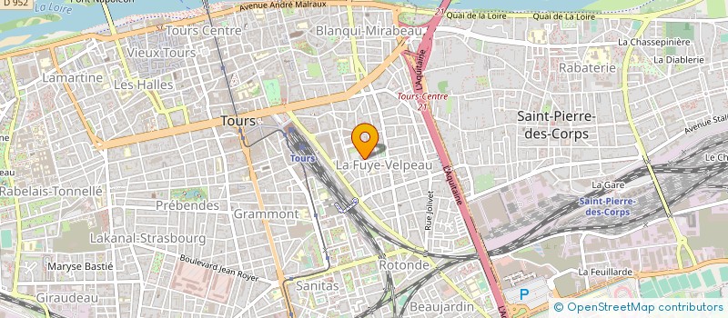localisation de l'entreprise ELANAVEVA à TOURS