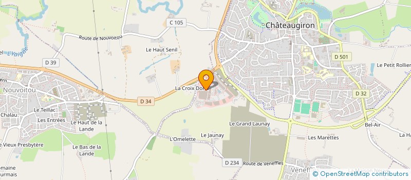 localisation de l'entreprise ELANC CHD  CHATEAUGIRON