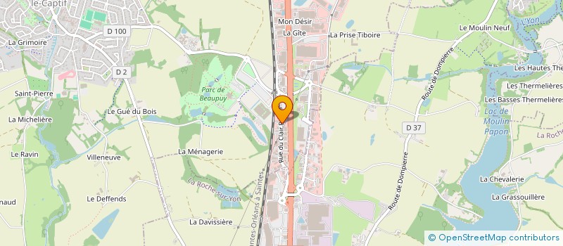 localisation de l'entreprise ELANCEA à MOUILLERON-LE-CAPTIF