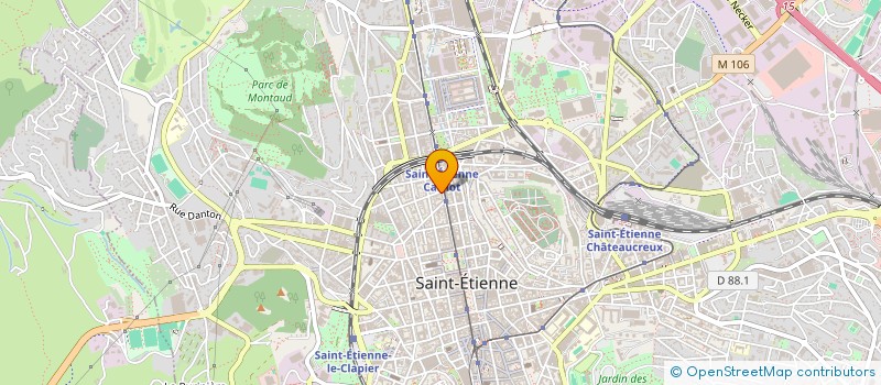 localisation de l'entreprise ELANCIEL à SAINT-ETIENNE