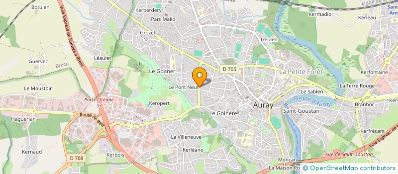 localisation de l'entreprise ELAND à AURAY