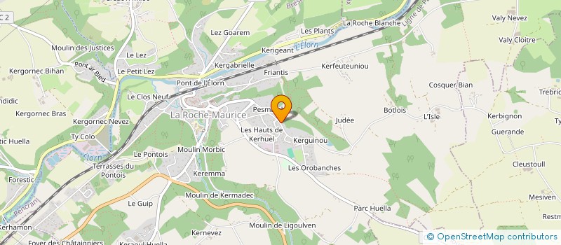 localisation de l'entreprise ELANDA  LA ROCHE-MAURICE