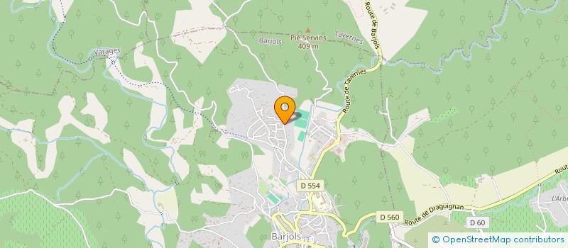 localisation de l'entreprise ELANDRE  BARJOLS