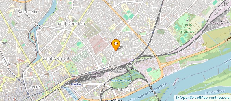 localisation de l'entreprise ELANE  NANTES