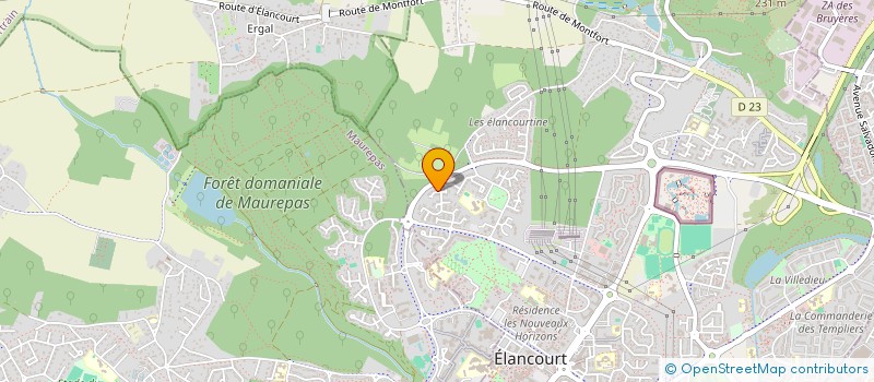 localisation de l'entreprise ELANFORME à ELANCOURT