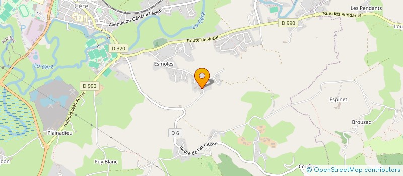 localisation de l'entreprise ELANI  ARPAJON-SUR-CERE