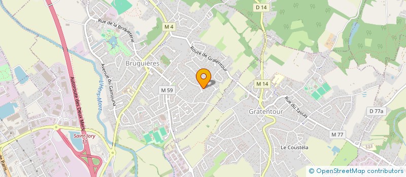 localisation de l'entreprise ELANITY  BRUGUIERES