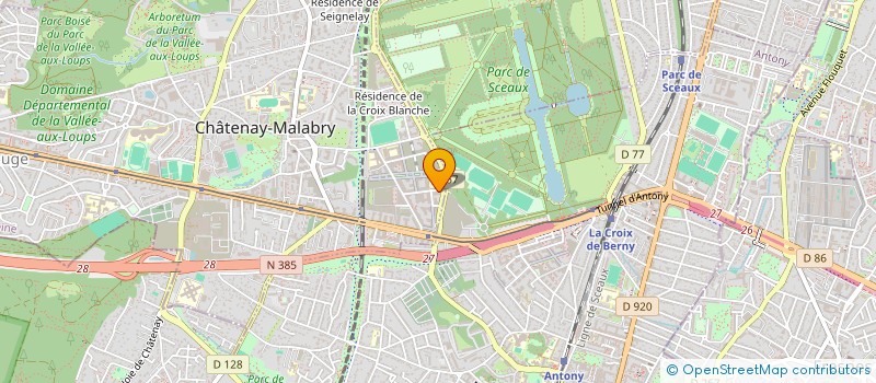 localisation de l'entreprise ELANOE  CHATENAY-MALABRY