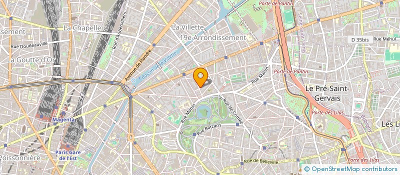 localisation de l'entreprise ELANORS à PARIS