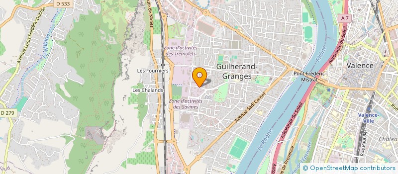 localisation de l'entreprise ELANS'SOFT à GUILHERAND-GRANGES