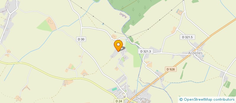 localisation de l'entreprise ELANS SOLID'ERE à DIGNY