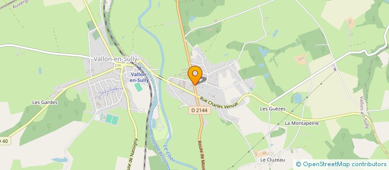 localisation de l'entreprise ELANTAL à REUGNY
