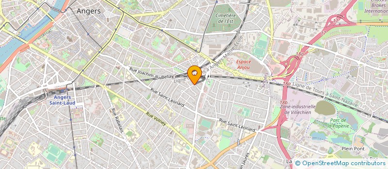 localisation de l'entreprise ELANTEC à ANGERS