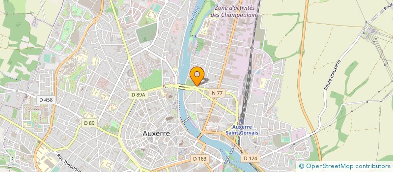 localisation de l'entreprise ELANTHIA à AUXERRE