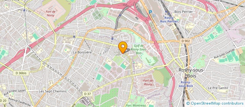 localisation de l'entreprise ELANTIC à MONTREUIL