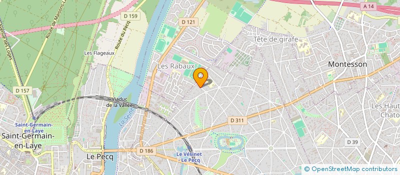 localisation de l'entreprise ELANVA  LE VESINET