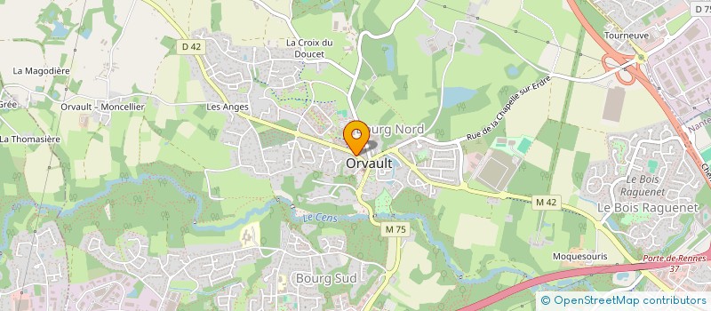 localisation de l'entreprise ELAO à ORVAULT