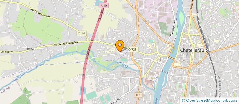 localisation de l'entreprise ELAP à CHATELLERAULT