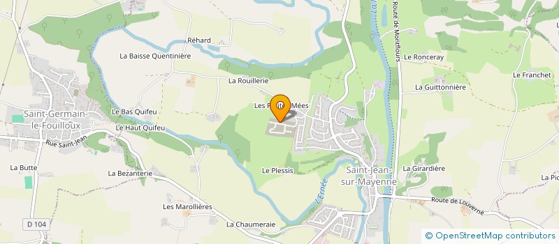 localisation de l'entreprise ELAP  SAINT-JEAN-SUR-MAYENNE