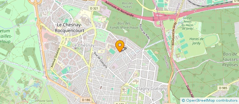 localisation de l'entreprise ELAPHI  LE CHESNAY-ROCQUENCOURT