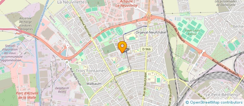 localisation de l'entreprise ELAPLAK à REIMS