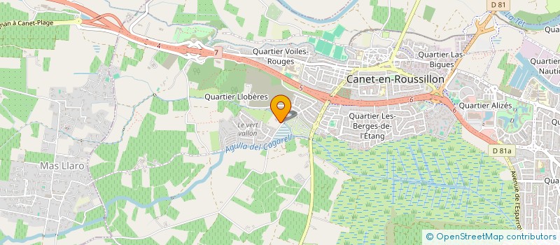 localisation de l'entreprise ELAQUEO  CANET-EN-ROUSSILLON