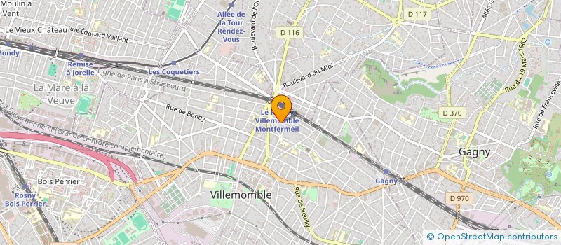 localisation de l'entreprise ELAR A  VILLEMOMBLE