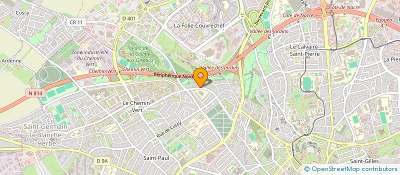 localisation de l'entreprise ELARY à CAEN