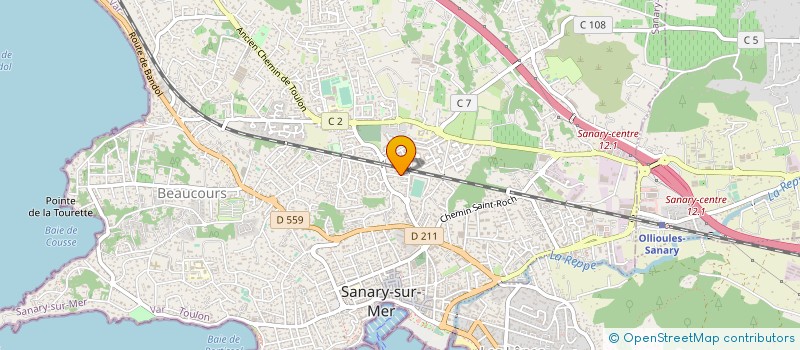 localisation de l'entreprise ELARY MULTI SERVICES à SANARY-SUR-MER