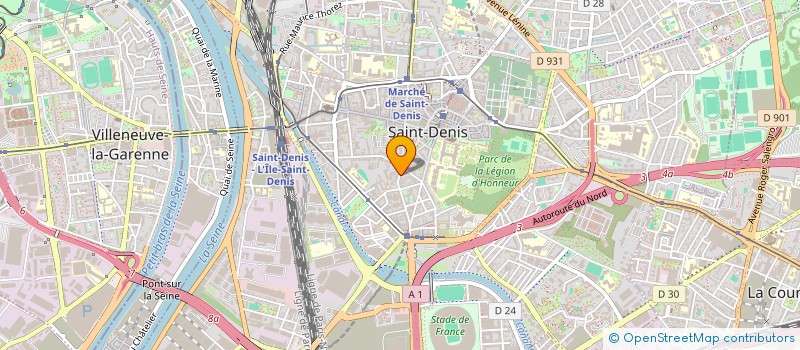 localisation de l'entreprise ELASAM à SAINT-DENIS