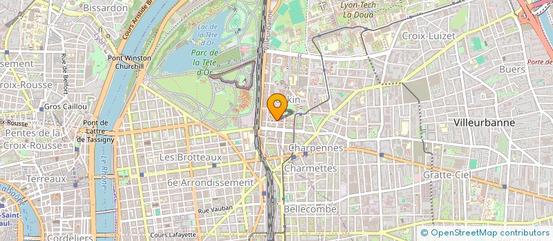 localisation de l'entreprise ELASTANCE  VILLEURBANNE