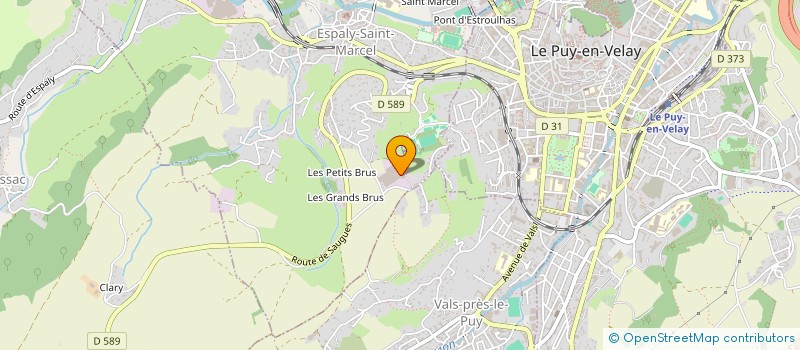 localisation de l'entreprise ELASTELLE à ESPALY-SAINT-MARCEL
