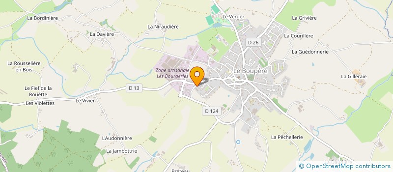localisation de l'entreprise ELASTOCUIRS à LE BOUPERE