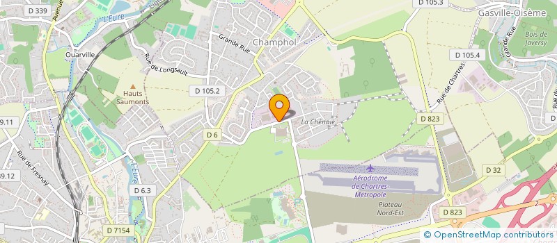 localisation de l'entreprise ELASTOPROFILES à CHAMPHOL