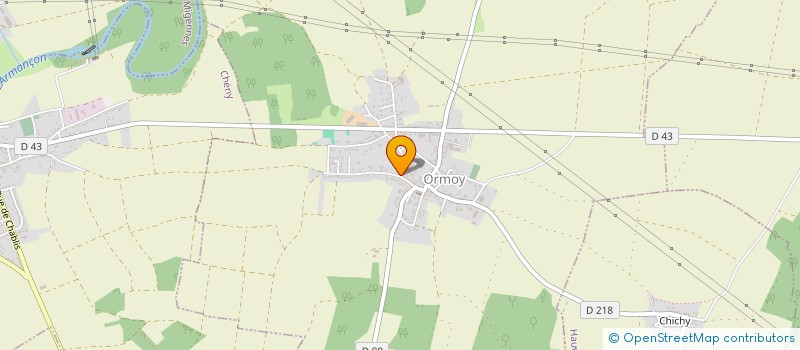localisation de l'entreprise ELASTRONIQUE D ORMOY à ORMOY