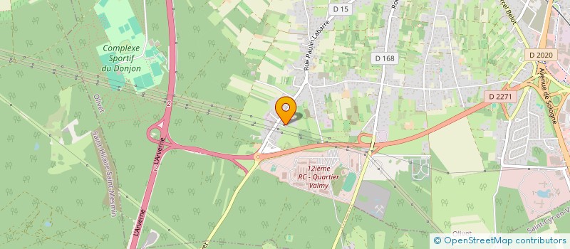 localisation de l'entreprise ELATEIX à OLIVET