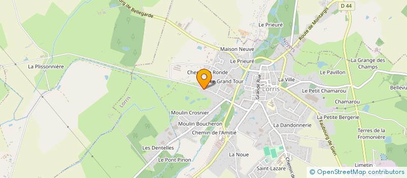 localisation de l'entreprise ELAU à LORRIS