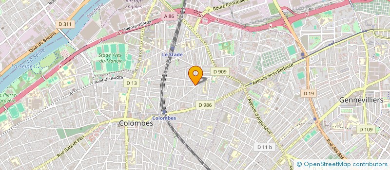 localisation de l'entreprise ELAU STUDIO  COLOMBES