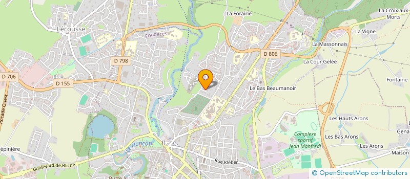 localisation de l'entreprise ELAUCA  FOUGERES