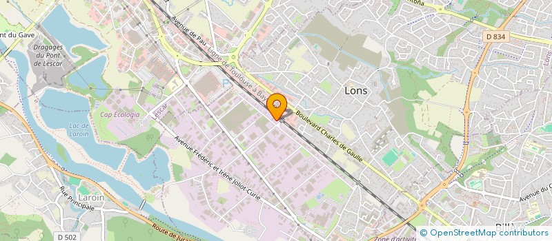 localisation de l'entreprise ELAUJUL à LONS