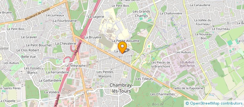 localisation de l'entreprise ELAUNI  CHAMBRAY-LES-TOURS