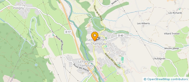 localisation de l'entreprise ELAURE  SAINT-BONNET-EN-CHAMPSAUR