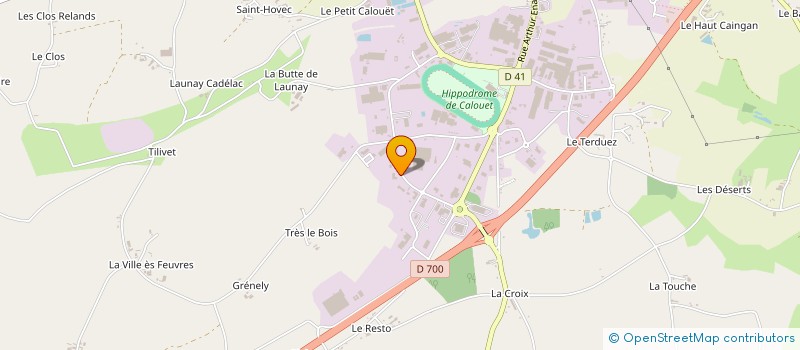 localisation de l'entreprise ELAURIS IMMO à LOUDEAC