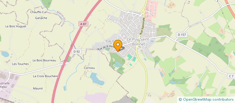 localisation de l'entreprise ELAVAGNON à CHOLET