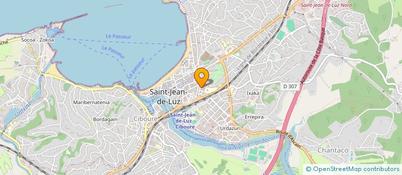 localisation de l'entreprise ELAVENTURE à SAINT-JEAN-DE-LUZ